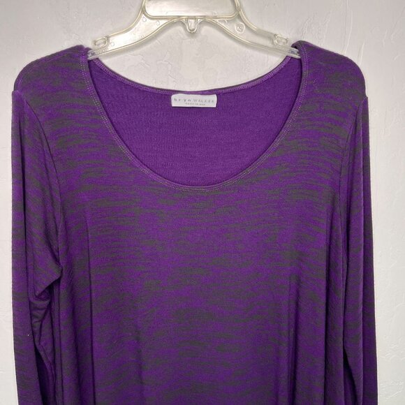 Bryn Walker Chester tunic top Purple Space Dye lagenlook Size S Oversized - Picture 4 of 8